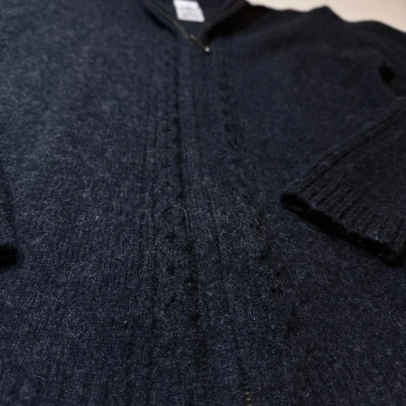 S Columbia Merino wool Dark Gray Turtleneck Sweater - Picture 8 of 14